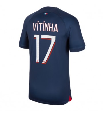 Paris Saint-Germain Vitinha Ferreira #17 Kotipaita 2023-24 Lyhyet Hihat